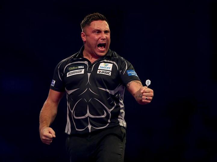 Gerwyn Price hat sich bei der Darts-WM ins Viertelfinale gespielt.