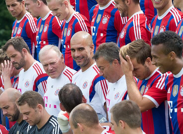 Bilder vom offiziellen Fototermin der Bayern.