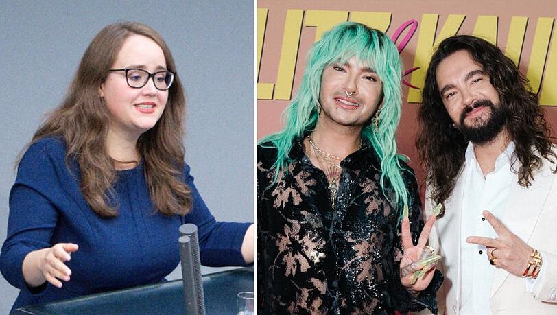 Ricarda Lang hat Bill und Tom Kaulitz getroffen.
