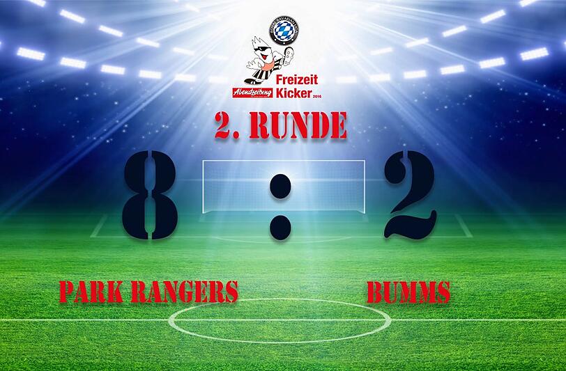 Park Rangers gewinnen überlegen mit 8:2.