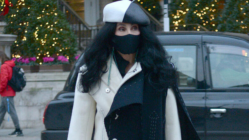 Cher auf dem Weg zu den BBC-Studios.
