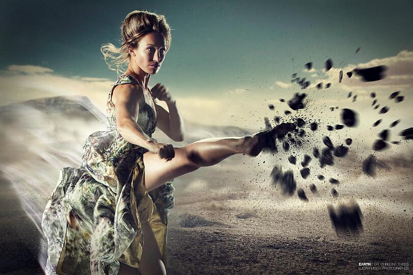 Das Fotoshooting von Christine Theiss: Das Element Erde
