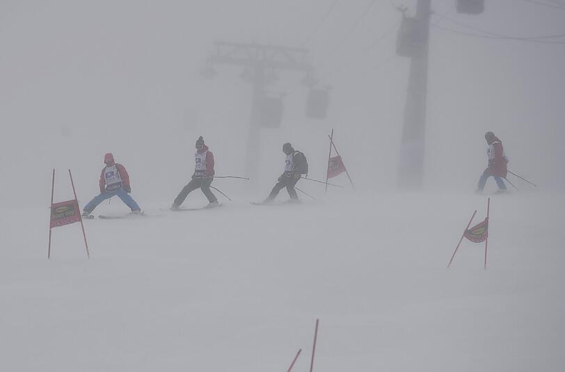 Der Riesenslalom in Jasna musste am Samstag wegen starken Windes abgesagt werden.