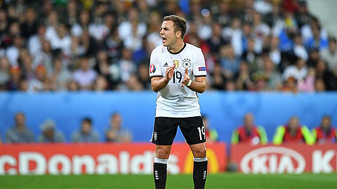 Der Mann ohne Ball: Mario Götze im Spiel gegen die Ukraine.