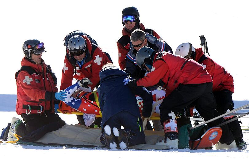 Der Tscheche Ondrej Bank ist bei den alpinen Ski Weltmeisterschaften in den USA schwer gestürzt.