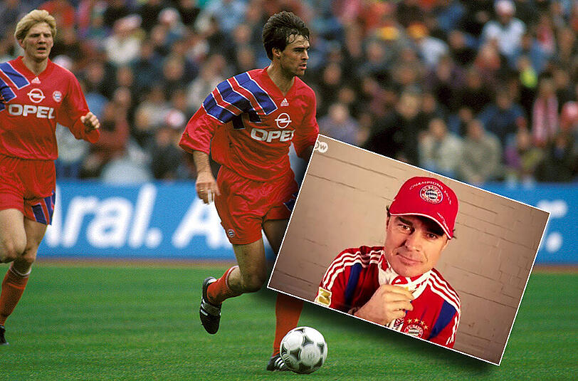 Thomas Berthold (r.) spielte drei Jahre lang für den FC Bayern. In seiner neuen Videokolumne gibts allerdings reichlich Kritik für seinen Ex-Verein.