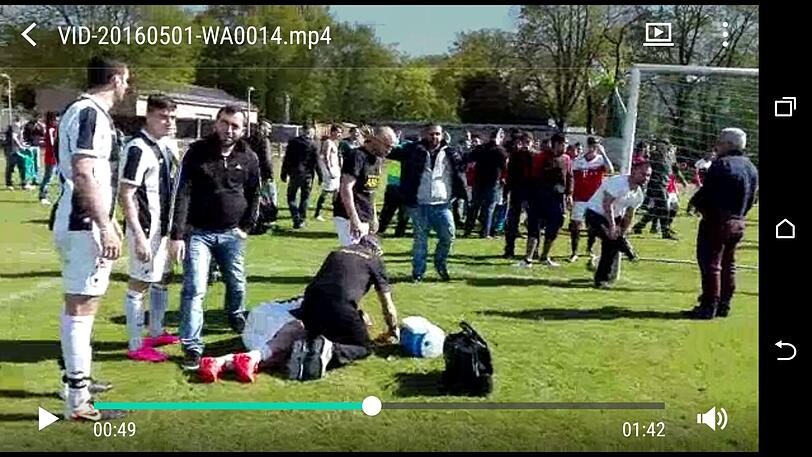Die Zuschauer des Amateurfußballspiels am Samstag in Harthof bekamen neben Ballsport auch eine Profibox-Einlage zu sehen.