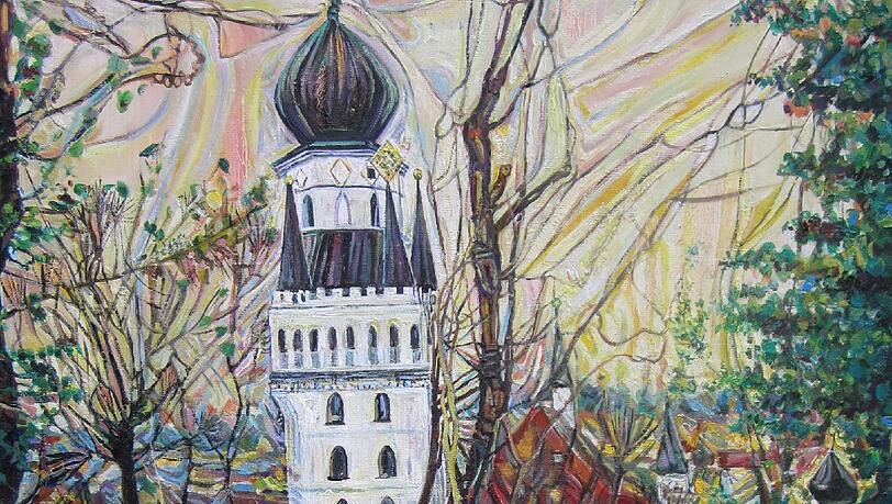 Auch das Templerkloster hat die Künstlerin auf ihre Art auf Leinwand gebracht. Auch das Templerkloster hat die Künstlerin auf ihre Art auf Leinwand gebracht.