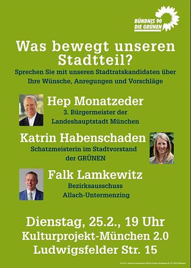 Am 25. Februar geht es den Grünen um die Politik für das Viertel.