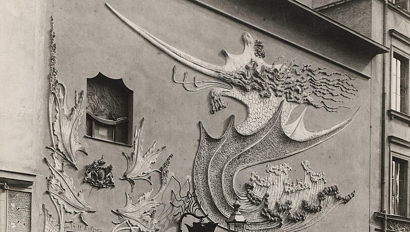 Ein Inbegriff des Jugendstils: Die Fassade des Fotoateliers Elvira,