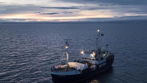 Das deutsche Rettungsschiff "Alan Kurdi".
