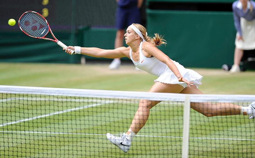 Lisicki auf dem Center Court gegen die Polin Radwanska.