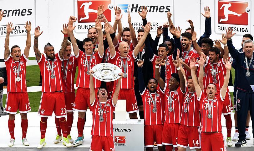 Die Bilder von der Meisterfeier des FC Bayern.