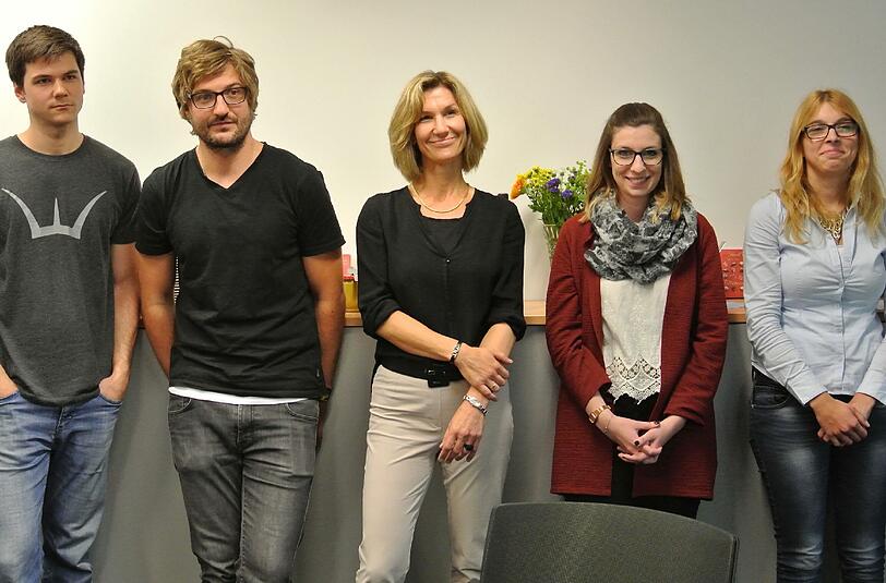 Die AZ-Kollegen (v. l.) Markus Giese, Michael Burner, Monika Stey, Franziska Nagl und Melanie Blüml.