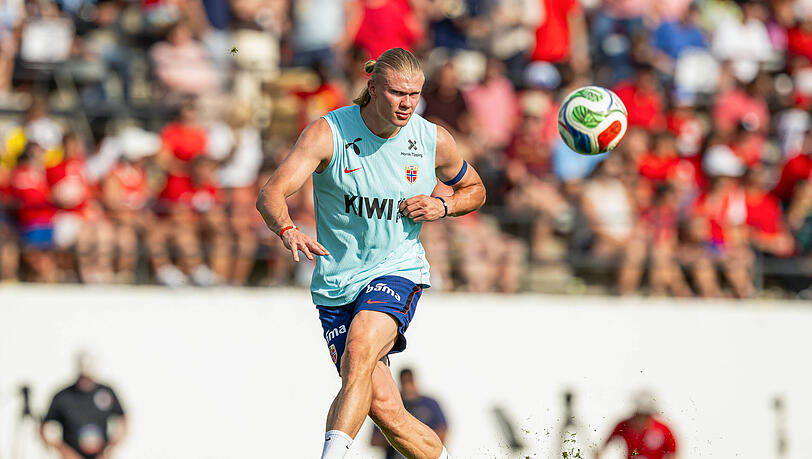 Erling Haaland aus dem norwegischen Nationalteam. Erling Haaland aus dem norwegischen Nationalteam.