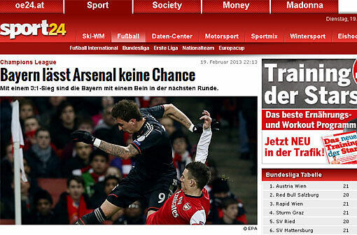 Weitere Pressestimmen Bayern Arsenal