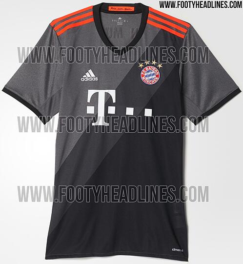 So sieht's also aus: Das neue Auswärtstrikot des FC Bayern München. Am Donnerstag wird es offiziell vorgestellt.