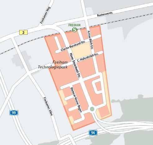 Die Räder können überall in diesem Call a Bike-Kerngebiet von Freiham zurückgegeben werden.