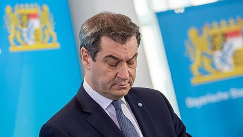 Markus Söder (CSU) während einer Pressekonferenz. Foto: Peter Kneffel/dpa/Archivbild