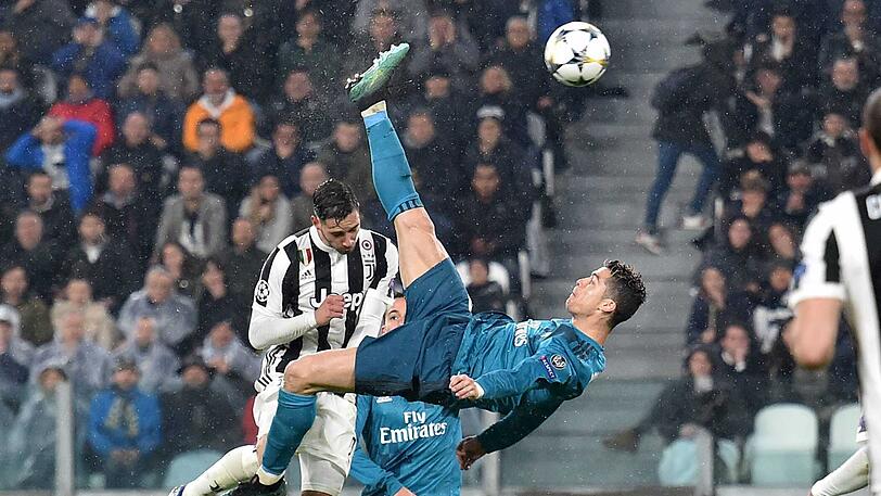 Cristiano Ronaldo gelang ein wunderschönes Fallrückzieher-Tor gegen Juventus Turin.