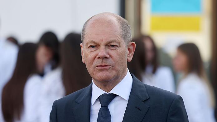 "Unser Ziel ist, dass der russische Invasionsversuch scheitert": Bundeskanzler Olaf Scholz.