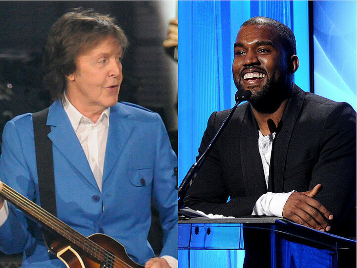 Eventuell bald zusammen im Studio: Paul McCartney und Kanye West
