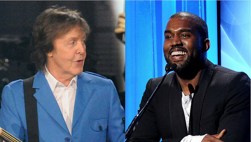 Eventuell bald zusammen im Studio: Paul McCartney und Kanye West Eventuell bald zusammen im Studio: Paul McCartney und Kanye West