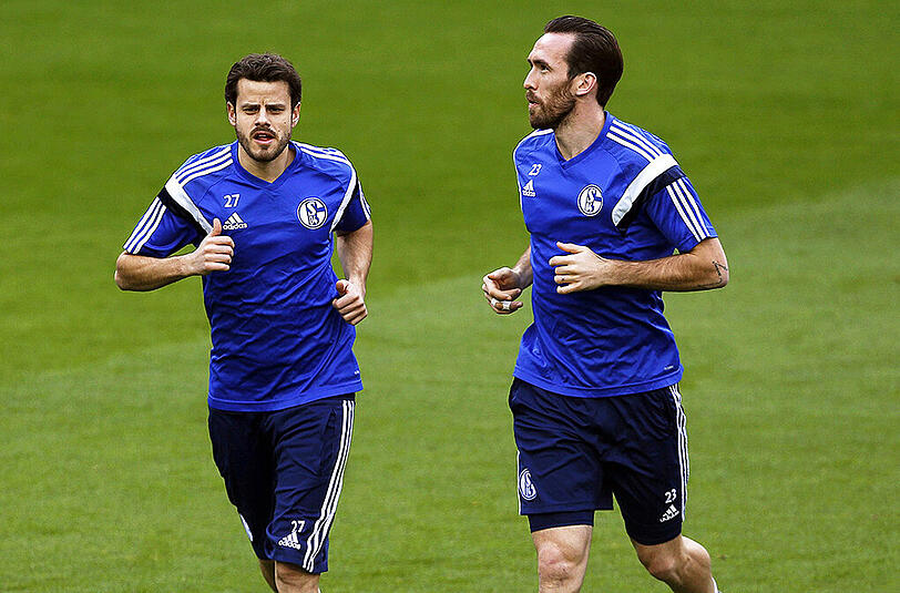 Ausgelaufen auf Schalke: Tranquillo Barnetta (links) und Christian Fuchs.
