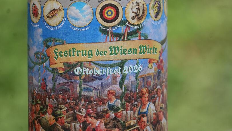 39,90 Euro kostet der Krug der Wiesnwirte, mit Zinndeckel 56,90 Euro. 39,90 Euro kostet der Krug der Wiesnwirte, mit Zinndeckel 56,90 Euro.