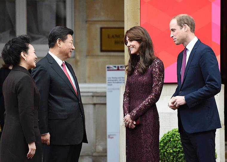 Prinz William und Herzogin Kate empfangen am Mittwoch den chinesischen Präsidenten Xi Jinping und seine Frau Peng Liyuan in London.