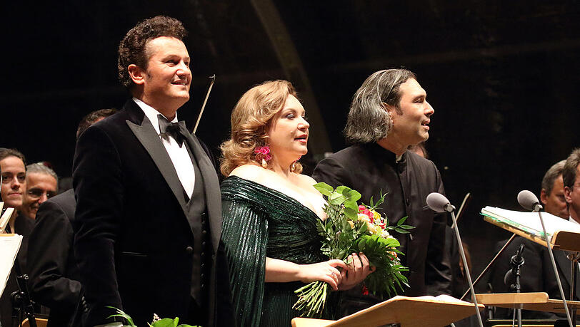 Piotr Beczala, Ekaterina Semenchuk und Vladimir Jurowski. Piotr Beczala, Ekaterina Semenchuk und Vladimir Jurowski.