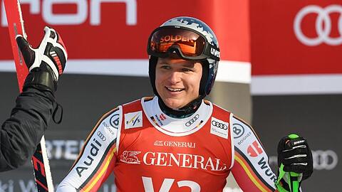 Thomas Dreßen zeigte einen Tag nach seinem Trainingscomeback eine starke Leistung als Vorläufer.
