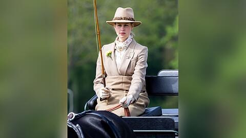 Lady Louise durfte bei der Royal Windsor Horse Show eine Kutsche mit zwei schwarzen Pferden lenken.