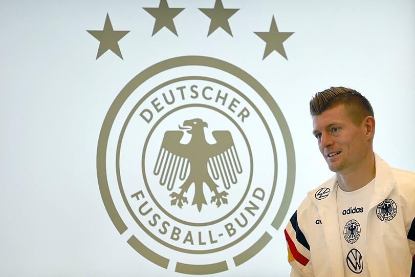 Optimistisch: Toni Kroos auf der Pressekonferenz am Mittwoch.