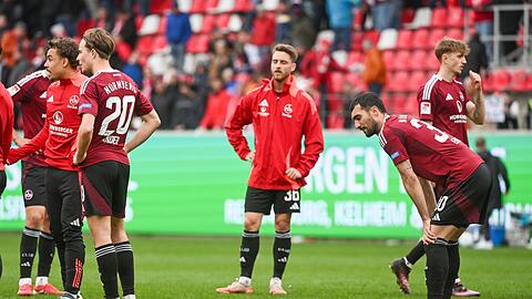 Der 1. FC Nürnberg war nach der Niederlage in Regensburg enttäuscht.