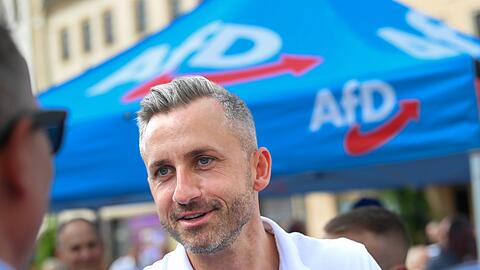 Spitzenkandidat Siegmund w&uuml;rde gern erster AfD-Ministerpr&auml;sident werden. (Archivbild)