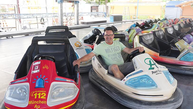 Bei Kurt Geier kann man Autoscooter fahren.