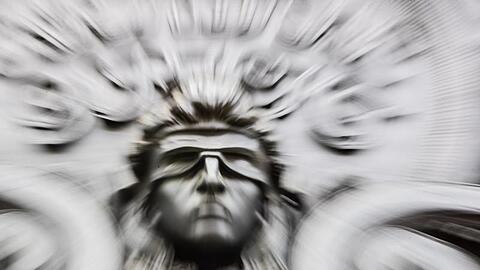 Eine Figur der blinden Justitia.