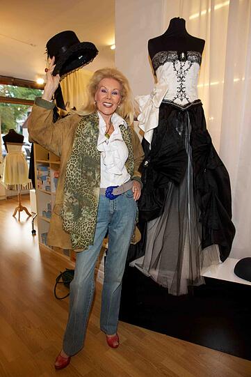 Birgit Bergen bei der Fashion and Art Party im Dopino