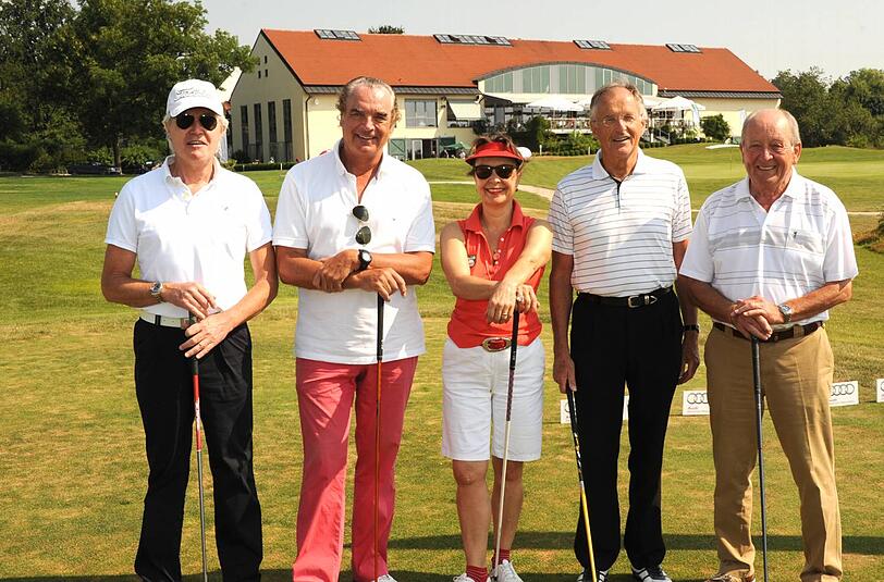 Chartty Golf Cup Audi im Golfpark Gut Häusern, Karl-Heinz Stangner, Ralph Weyler, Gussi Czakert, Robert Salz, Volker Gebhard.