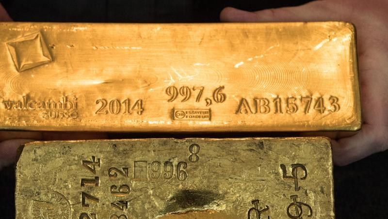 Goldbarren werden bei der Bundesbank gezeigt. Goldbarren werden bei der Bundesbank gezeigt.