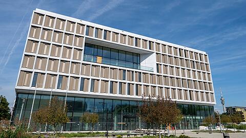 Das Strafjustizzentrum w&auml;hrend der Bauphase vergangenes Jahr. (Archivbild)
