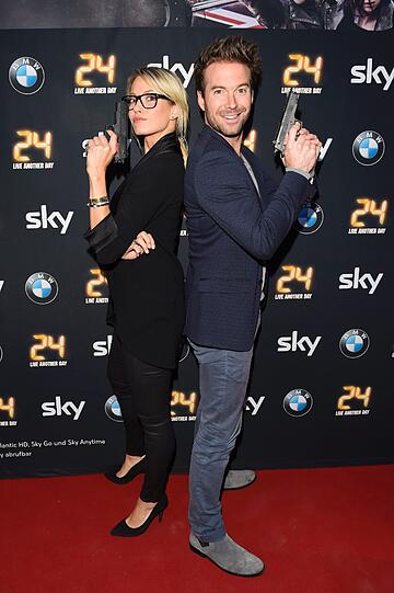 Promis spielen mit Pistolen und Handschellen: Bilder von der "24 - Live Another Day"-Premiere von Sky in München.
