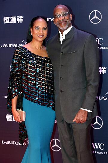 Edwin Moses und seine Frau Michelle