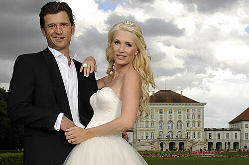 Damals waren sie noch glücklich vereint: Goran Munizaba und Sarah Kern bei der Hochzeit