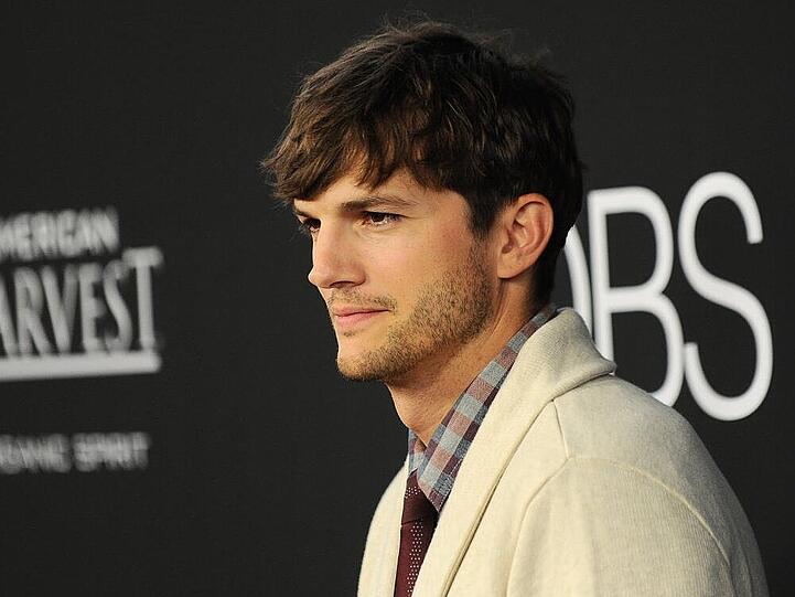 Ashton Kutcher bei der Vorstellung seines Films "Jobs"