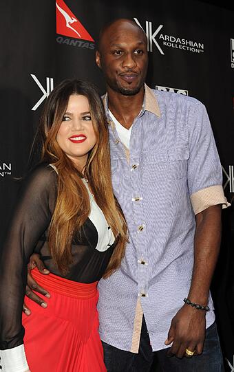 Lamar Odom und seine Noch-Ehefrau Khloé Kardashian im November 2011