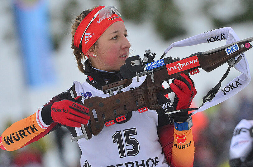 Franziska Preuß sprintete in Oberhof auf den vierten Platz.