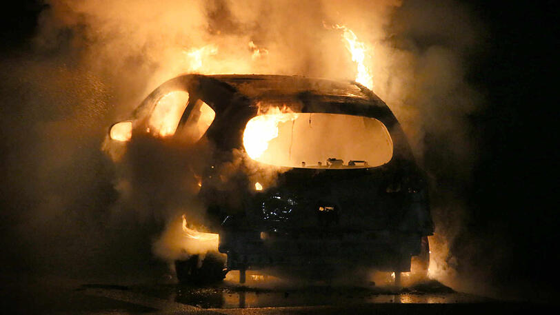 Die Bilder vom großen Feuerwehreinsatz auf der A94.