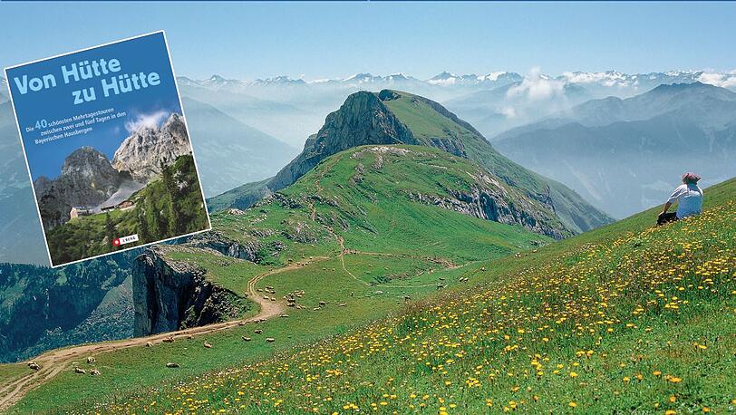 Wer von Hütte zu Hütte wandert, kann tolle Bergpanoramen erleben.